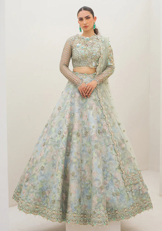 3-PC Chiffon Suit With Jamawar Trouser FC-61