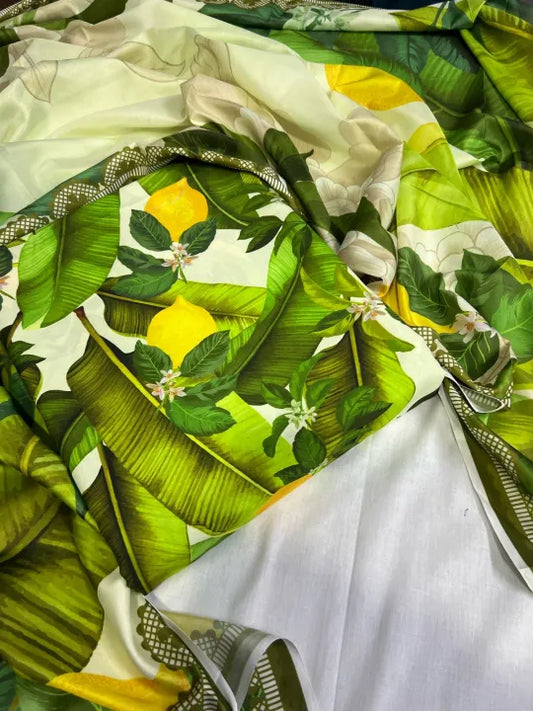 DIGITAL PRINTED SWISS 3 PCS UNSTITCHED SUITS FOR WOMEN