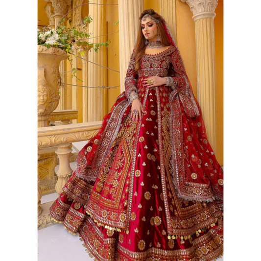 3-PC Digital Print Silk Suit With Silk Digital Print Dupatta FC-45