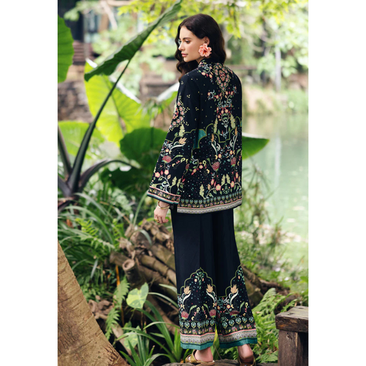 3-PC Digital Print Silk Suit With Silk Digital Print Dupatta FC-44