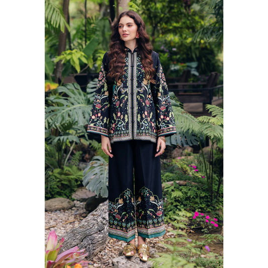 3-PC Digital Print Silk Suit With Silk Digital Print Dupatta FC-44