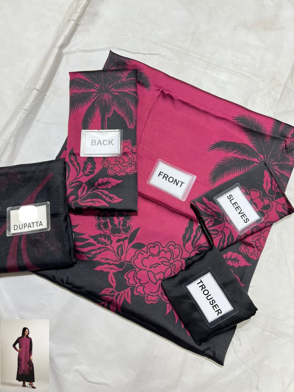 3-PC Digital Print Silk Suit With Silk Digital Print Dupatta FC-29