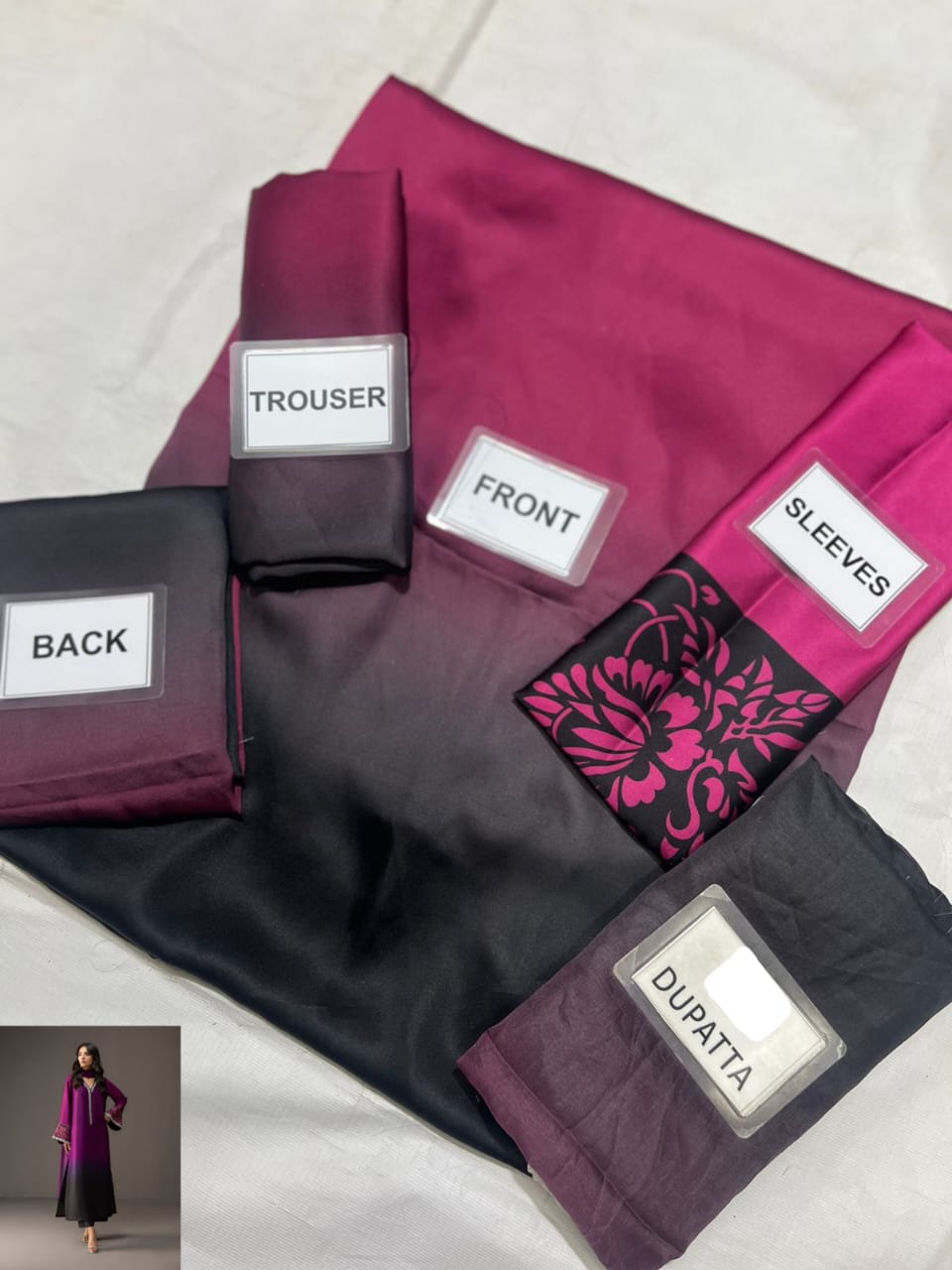 3-PC Digital Print Silk Suit With Silk Digital Print Dupatta FC-28