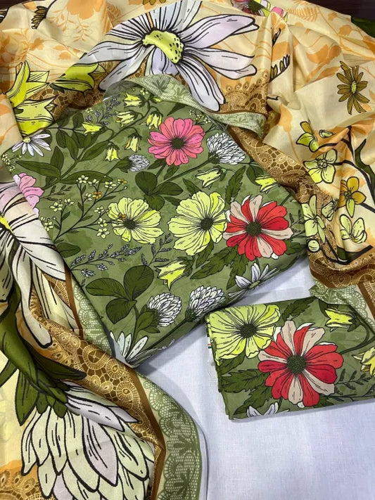 Unstitched 3 piece suit for women