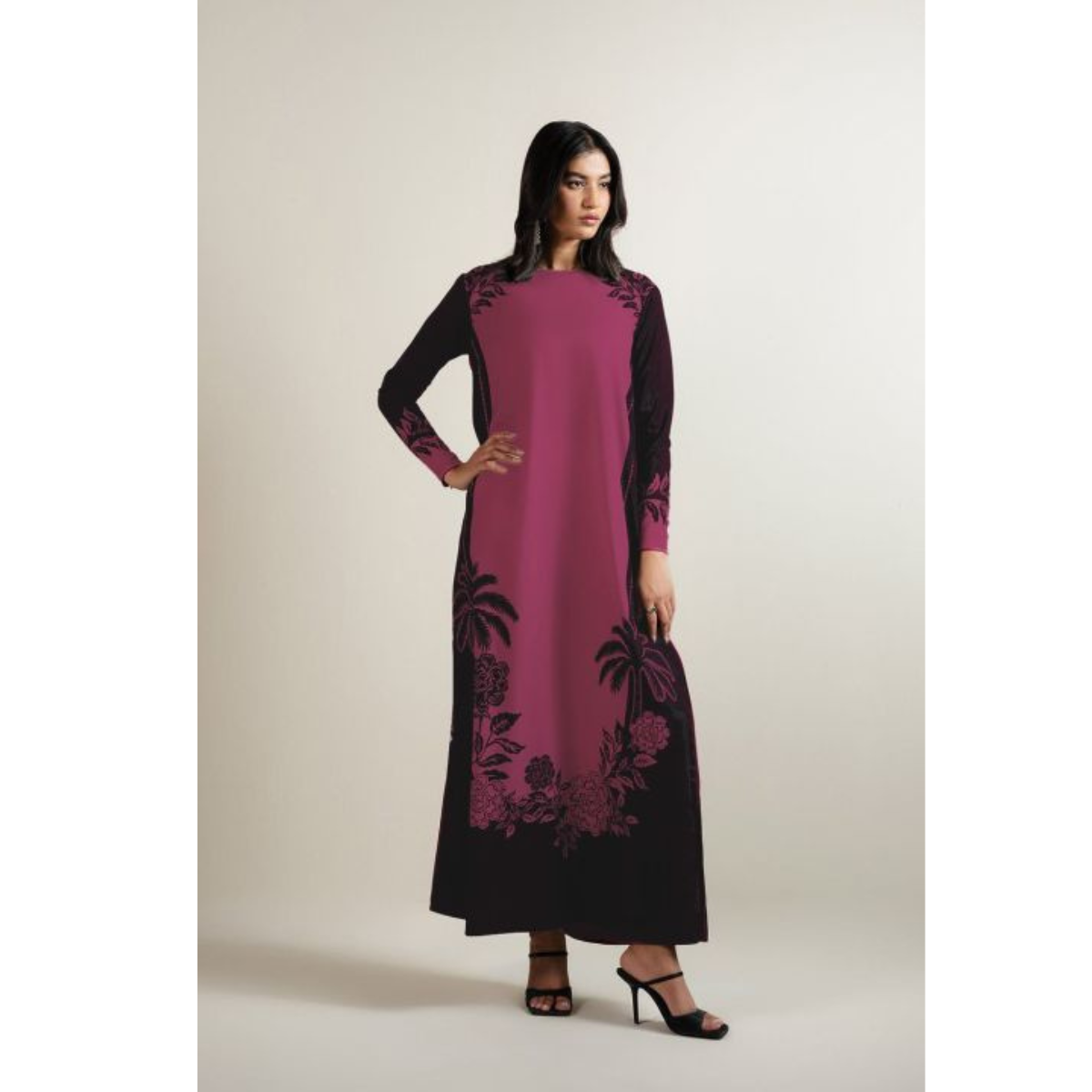 3-PC Digital Print Silk Suit With Silk Digital Print Dupatta FC-29