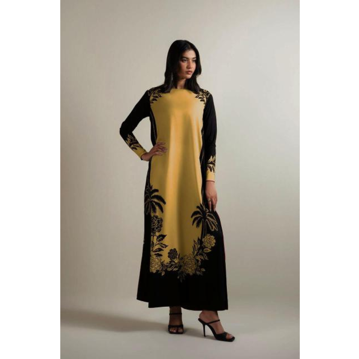 3-PC Digital Print Silk Suit With Silk Digital Print Dupatta FC-36