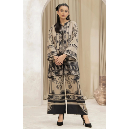 3-PC Digital Print Silk Suit With Silk Digital Print Dupatta FC-43