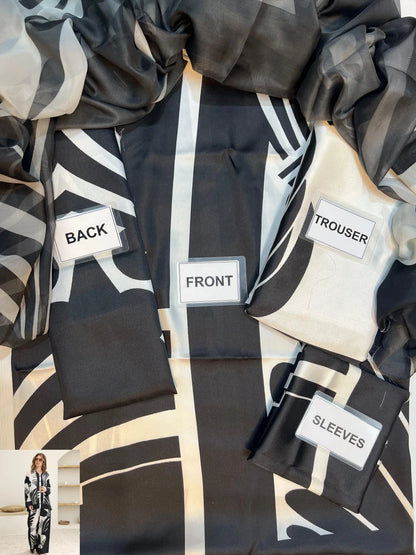 3-PC Digital Print Silk Suit With Silk Digital Print Dupatta FC-39