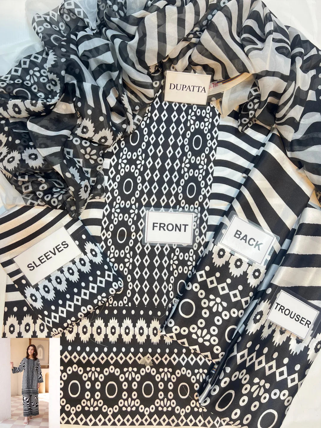 3-PC Digital Print Silk Suit With Silk Digital Print Dupatta FC-40