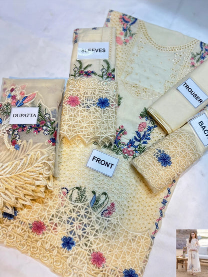 3-PC Cotton Chicknkaari suit FC-59