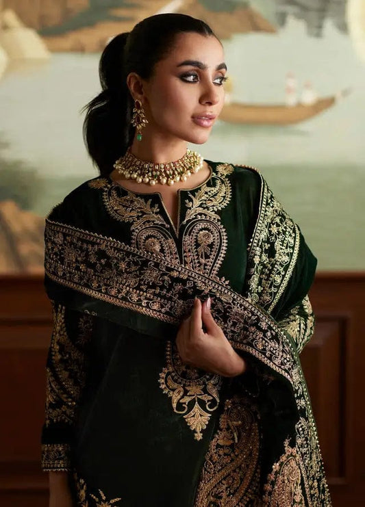 3-PC Suit Velvet with velvet dupatta FC-64