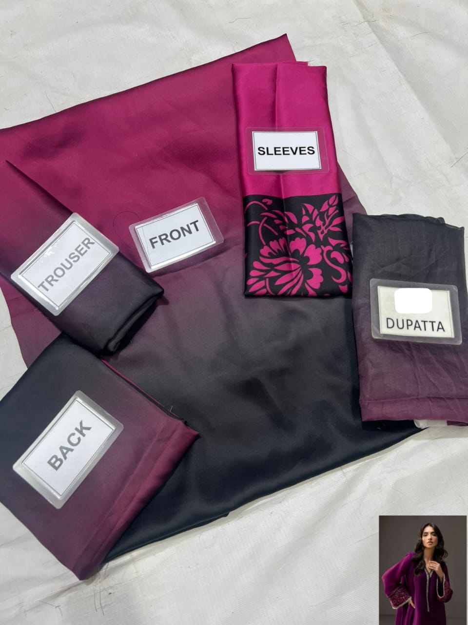 3-PC Digital Print Silk Suit With Silk Digital Print Dupatta FC-28